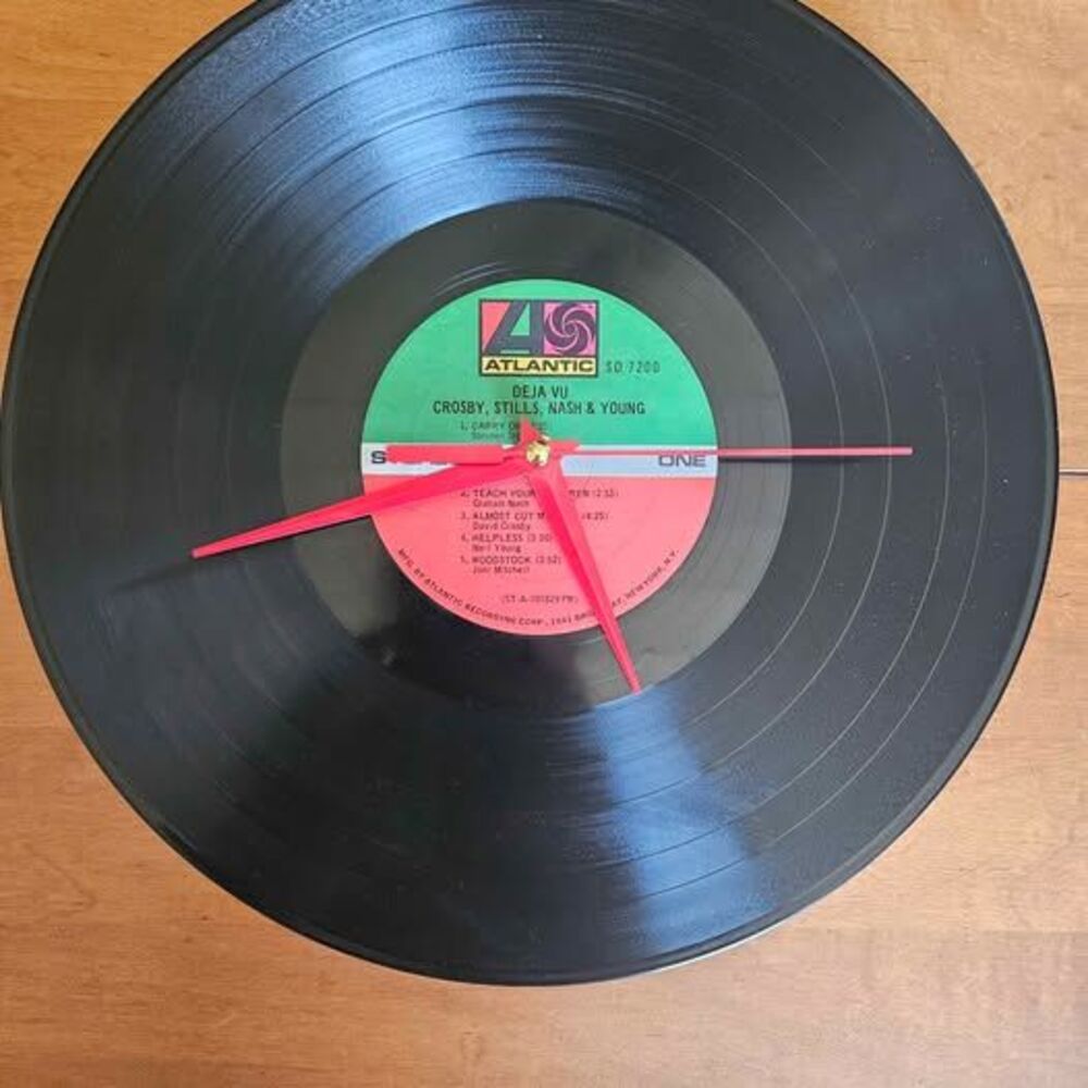 Vinyl Record Clock- Crosby, Stills, Nash & Young